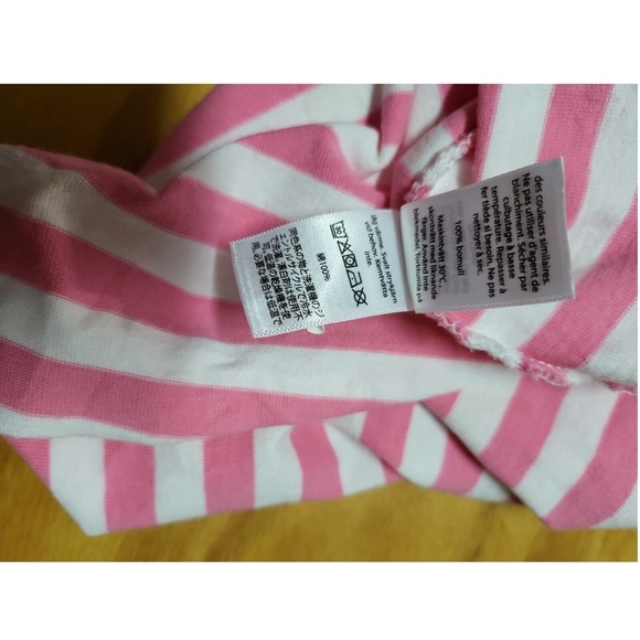 Vineyard Vines Striped Long Sleeve Tee Shirt Pink White navy blue Size S - Picture 6 of 8